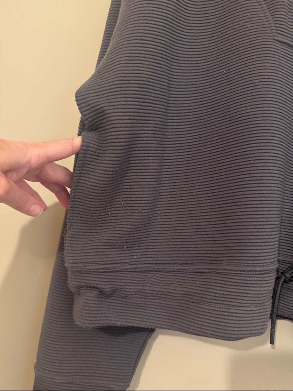 Zella Kickback Ottoman Half Zip Pullover, Grey, Size Large - Picture 11 of 14